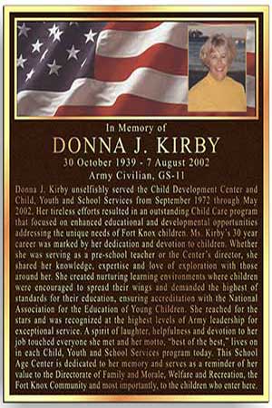 color photo bronze metal plaques