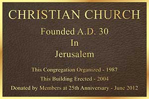 bronze photo plaque