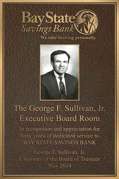 bronze photo plaque